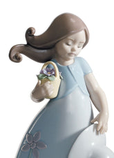 Little Violet Girl Figurine